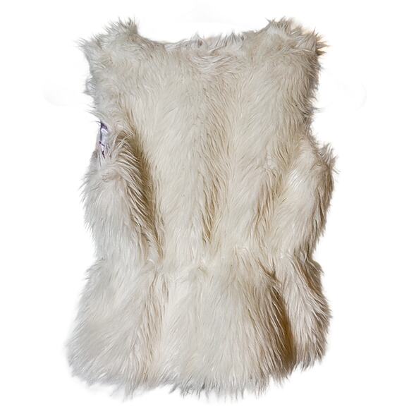 Sanrio Hello Kitty Girls Fuzzy White & Pink Tie-Front Vest Size Small - Picture 6 of 7